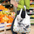 Denmark Mute Swan Grocery Bag With Chamomile Daisy Flowers