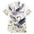 Denmark Mute Swan Hawaiian Shirt With Chamomile Daisy Flowers - Wonder Print Shop