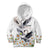 Denmark Mute Swan Kid Hoodie With Chamomile Daisy Flowers - Wonder Print Shop