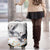 Denmark Mute Swan Luggage Cover With Chamomile Daisy Flowers - Wonder Print Shop