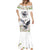 Denmark Mute Swan Mermaid Dress With Chamomile Daisy Flowers - Wonder Print Shop