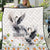 Denmark Mute Swan Quilt Wth Chamomile Daisy Flowers