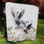 Denmark Mute Swan Quilt Wth Chamomile Daisy Flowers