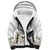 Denmark Mute Swan Sherpa Hoodie Wth Chamomile Daisy Flowers