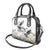 Denmark Mute Swan Shoulder Handbag Wth Chamomile Daisy Flowers