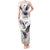 Denmark Mute Swan Tank Maxi Dress Wth Chamomile Daisy Flowers