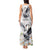 Denmark Mute Swan Tank Maxi Dress Wth Chamomile Daisy Flowers