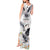 Denmark Mute Swan Tank Maxi Dress Wth Chamomile Daisy Flowers