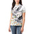 Denmark Mute Swan Women Polo Shirt Wth Chamomile Daisy Flowers