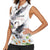 Denmark Mute Swan Women Sleeveless Polo Shirt Wth Chamomile Daisy Flowers