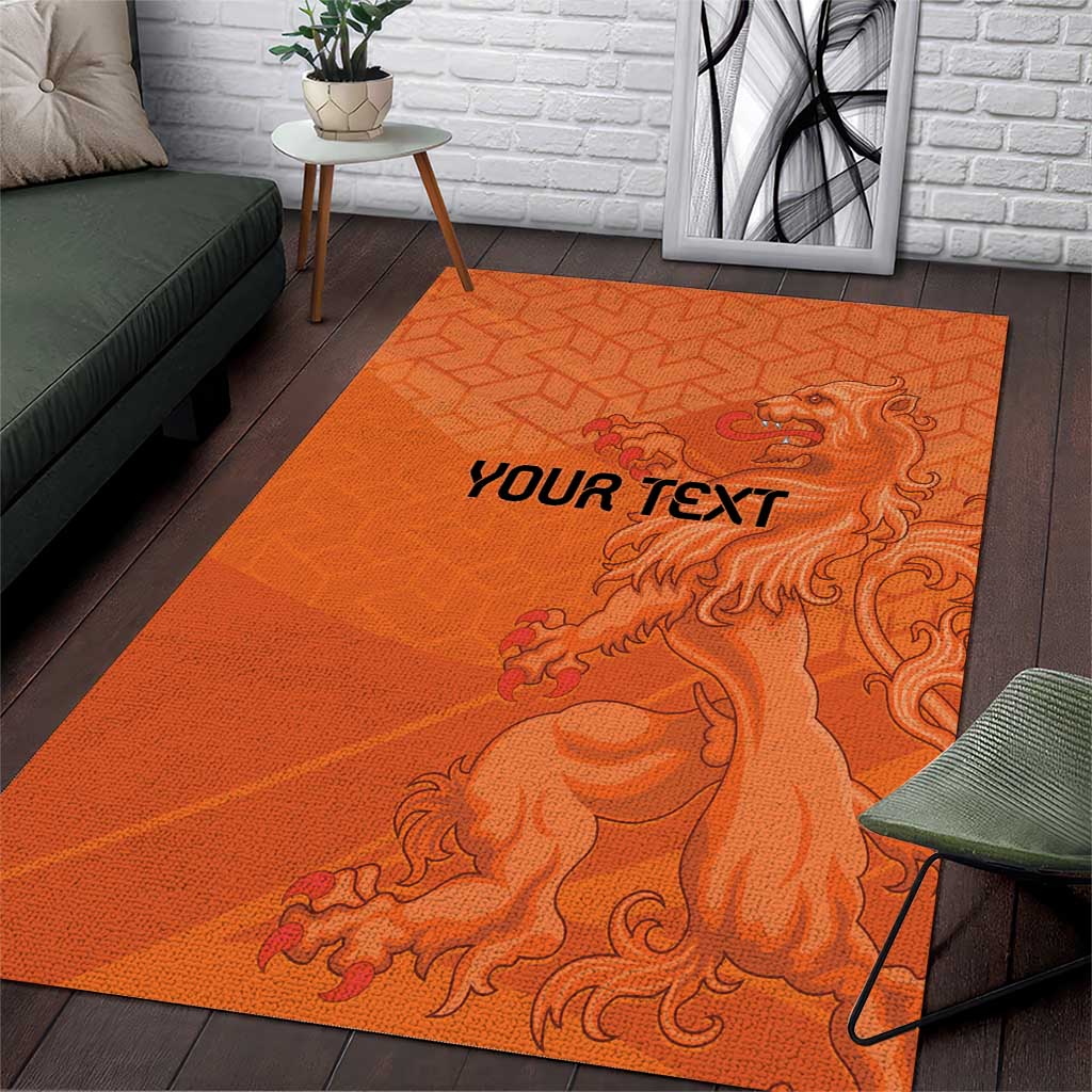 Custom Netherlands Oranje Football Area Rug Come On Het Nederlands Elftal LT9 - Wonder Print Shop