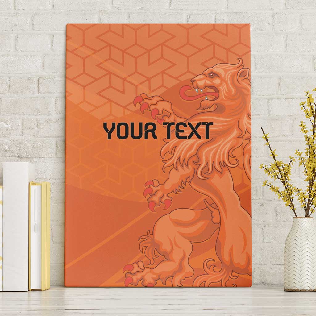 Custom Netherlands Oranje Football Canvas Wall Art Come On Het Nederlands Elftal LT9 - Wonder Print Shop