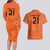 Custom Netherlands Oranje Football Couples Matching Long Sleeve Bodycon Dress and Hawaiian Shirt Come On Het Nederlands Elftal LT9 - Wonder Print Shop