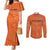 Custom Netherlands Oranje Football Couples Matching Mermaid Dress and Long Sleeve Button Shirt Come On Het Nederlands Elftal