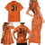 Custom Netherlands Oranje Football Family Matching Short Sleeve Bodycon Dress and Hawaiian Shirt Come On Het Nederlands Elftal - Wonder Print Shop