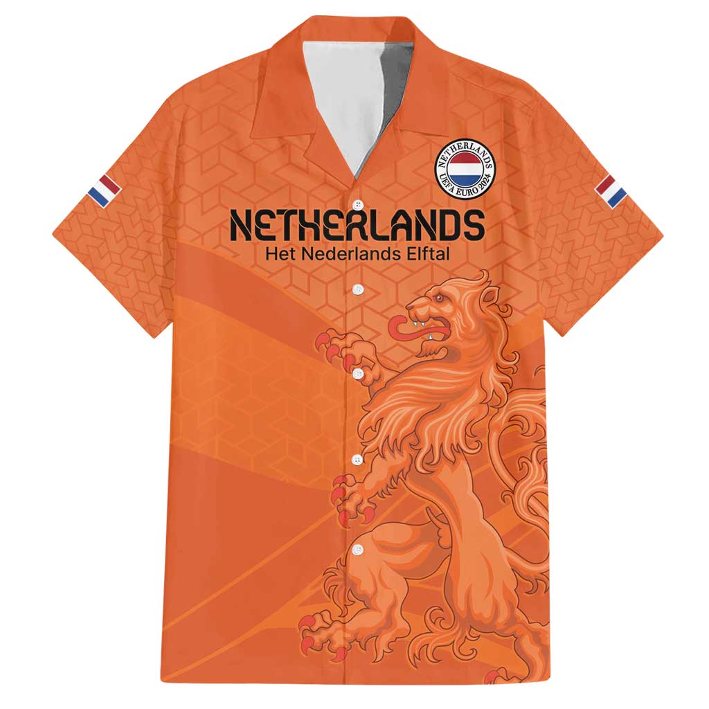 Custom Netherlands Oranje Football Hawaiian Shirt Come On Het Nederlands Elftal - Wonder Print Shop