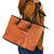 Custom Netherlands Oranje Football Leather Tote Bag Come On Het Nederlands Elftal - Wonder Print Shop