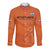 Custom Netherlands Oranje Football Long Sleeve Button Shirt Come On Het Nederlands Elftal - Wonder Print Shop