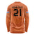 Custom Netherlands Oranje Football Long Sleeve Shirt Come On Het Nederlands Elftal - Wonder Print Shop