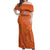 Custom Netherlands Oranje Football Off Shoulder Maxi Dress Come On Het Nederlands Elftal - Wonder Print Shop