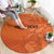 Custom Netherlands Oranje Football Round Carpet Come On Het Nederlands Elftal