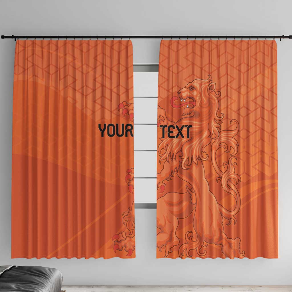 Custom Netherlands Oranje Football Window Curtain Come On Het Nederlands Elftal