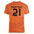 Custom Netherlands Oranje Football Women V-Neck T-Shirt Come On Het Nederlands Elftal