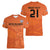 Custom Netherlands Oranje Football Women V-Neck T-Shirt Come On Het Nederlands Elftal