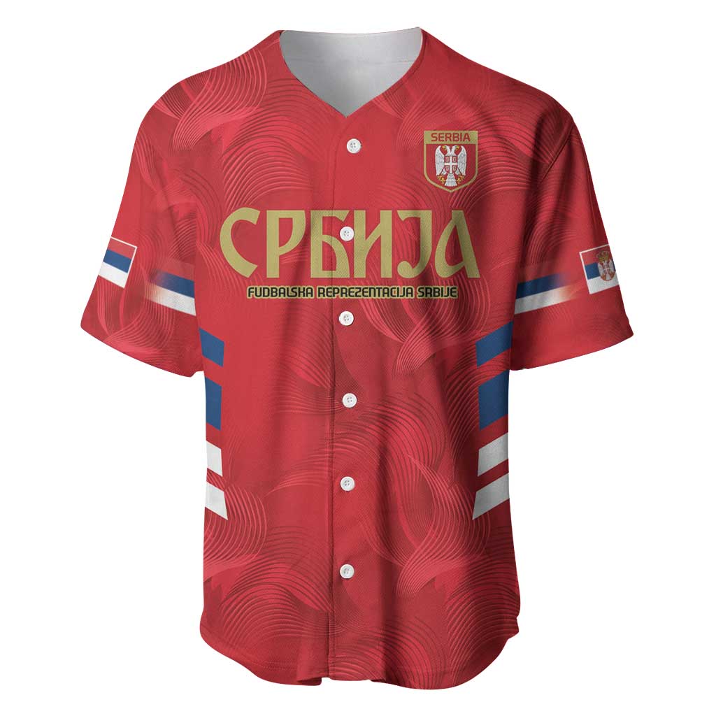 Custom Serbia Football Baseball Jersey Fudbalska reprezentacija Srbije LT9 - Wonder Print Shop