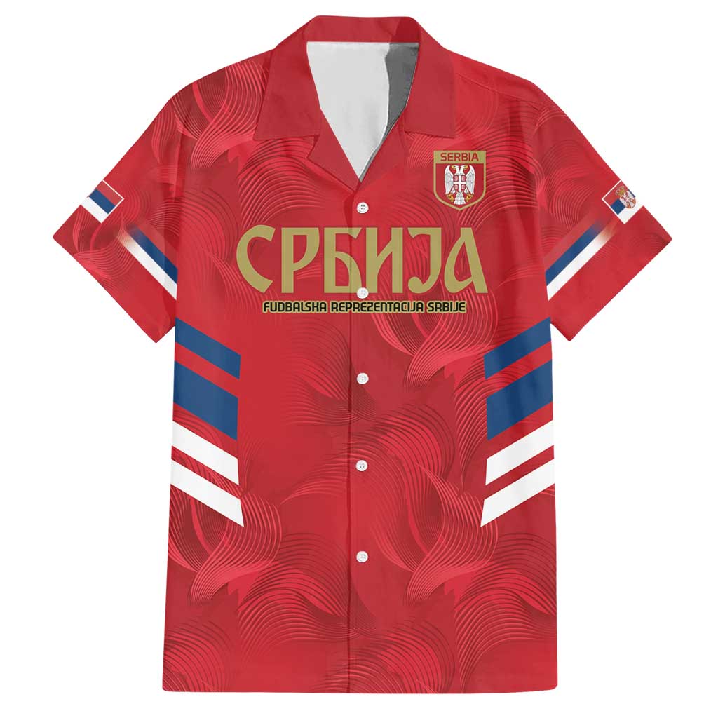 Custom Serbia Football Hawaiian Shirt Fudbalska reprezentacija Srbije - Wonder Print Shop