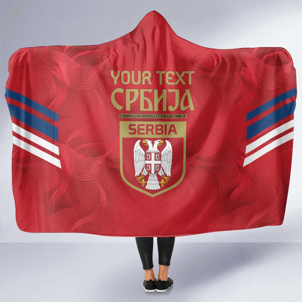 Custom Serbia Football Hooded Blanket Fudbalska reprezentacija Srbije