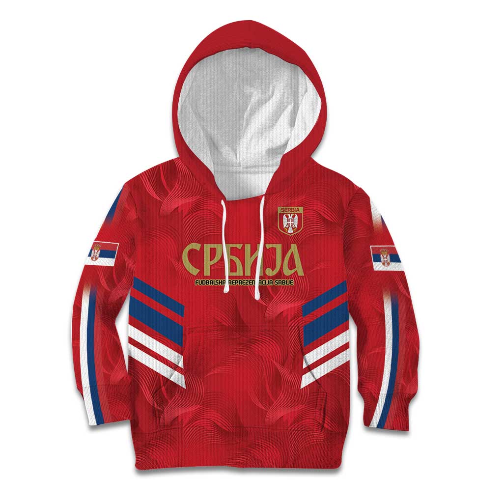 Custom Serbia Football Kid Hoodie Fudbalska reprezentacija Srbije - Wonder Print Shop