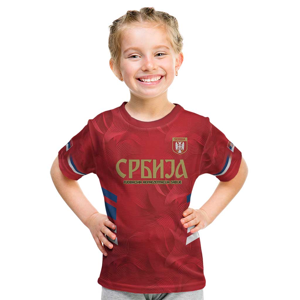 Custom Serbia Football Kid T Shirt Fudbalska reprezentacija Srbije