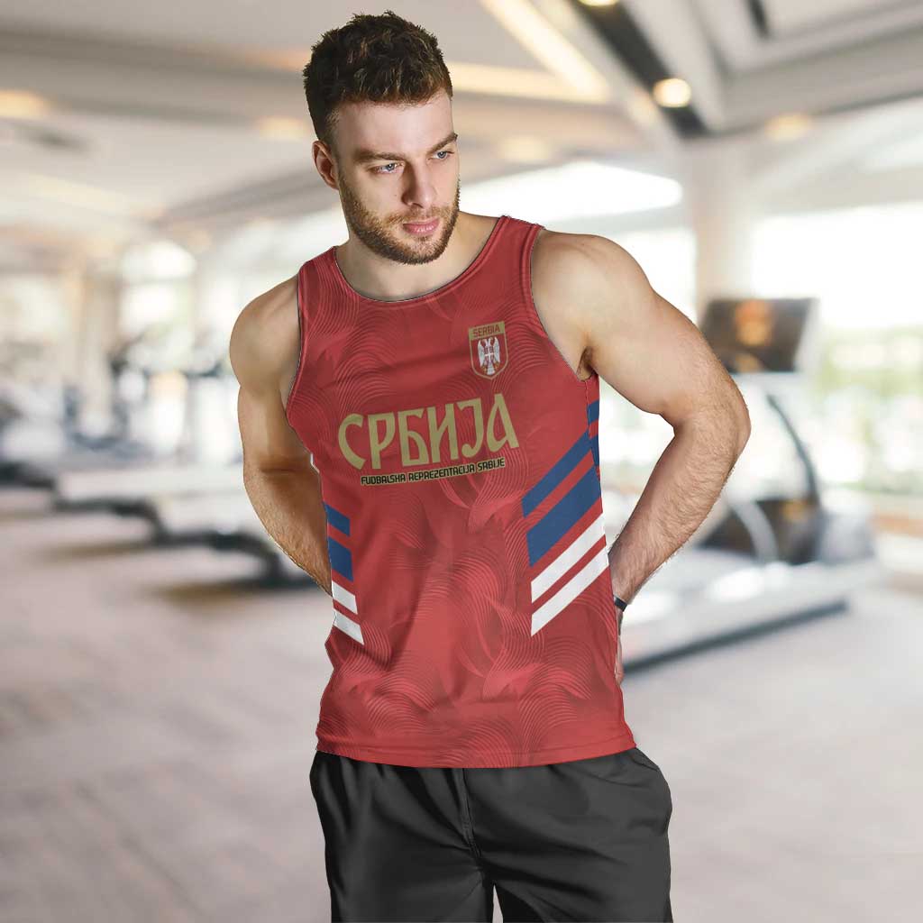 Custom Serbia Football Men Tank Top Fudbalska reprezentacija Srbije - Wonder Print Shop