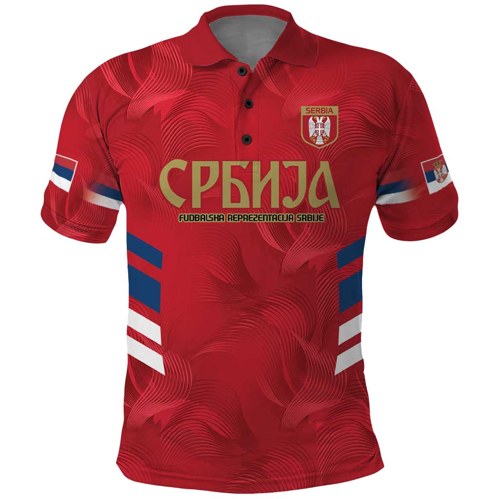 Custom Serbia Football Polo Shirt Fudbalska reprezentacija Srbije - Wonder Print Shop