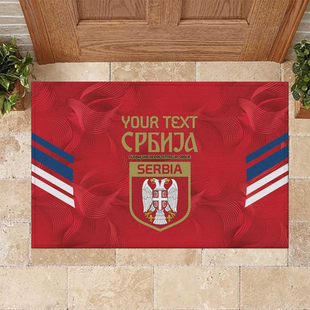 Custom Serbia Football Rubber Doormat Fudbalska reprezentacija Srbije - Wonder Print Shop