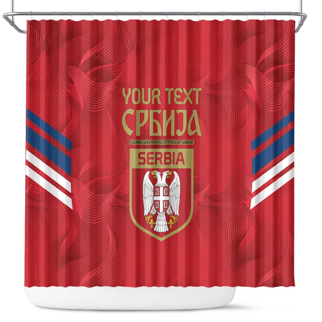 Custom Serbia Football Shower Curtain Fudbalska reprezentacija Srbije