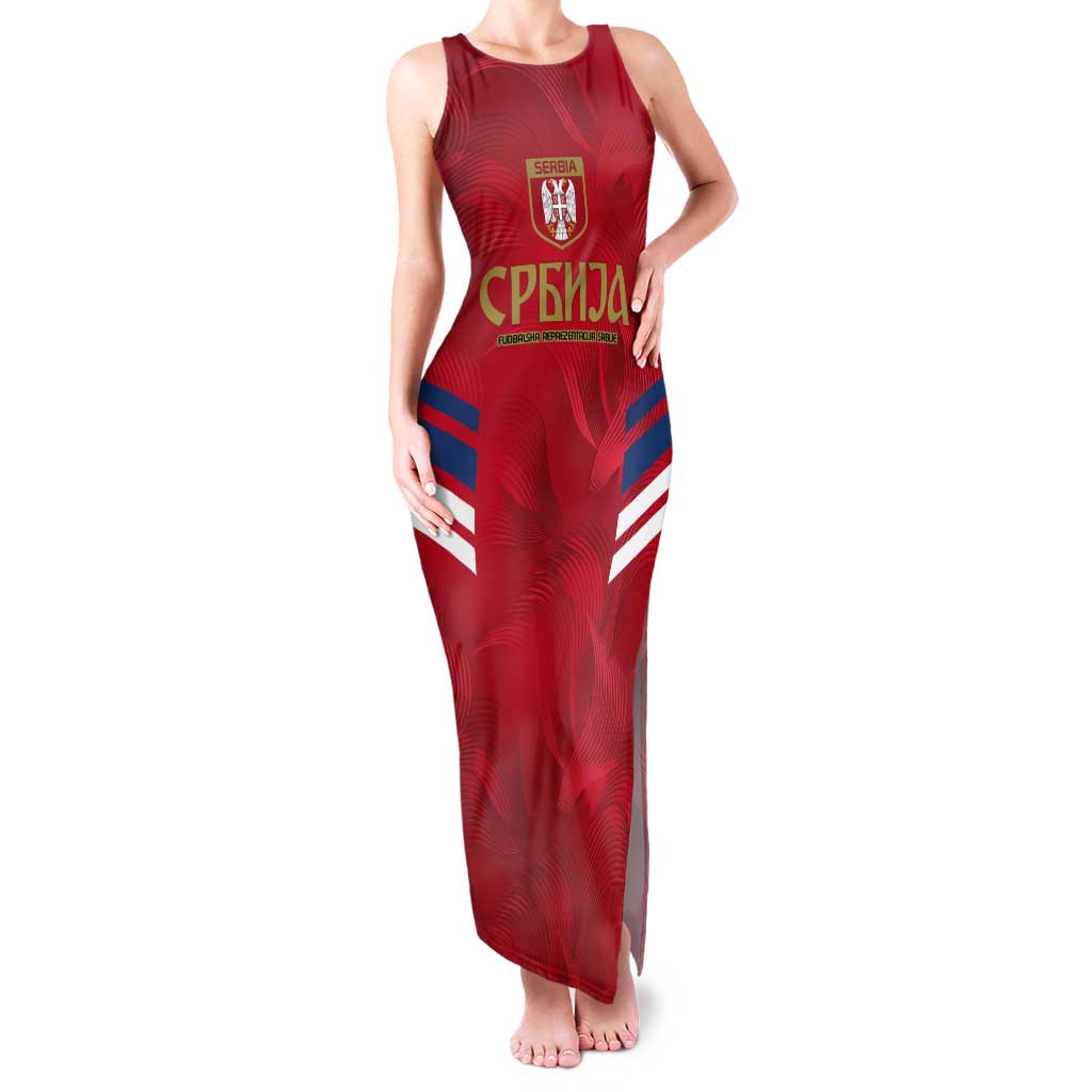 Custom Serbia Football Tank Maxi Dress Fudbalska reprezentacija Srbije - Wonder Print Shop