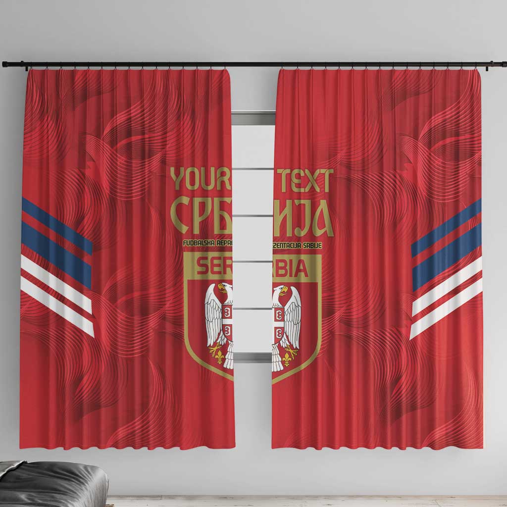 Custom Serbia Football Window Curtain Fudbalska reprezentacija Srbije - Wonder Print Shop