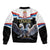 Serbia Silver Double-headed Eagle Bomber Jacket LT9 - Wonder Print Shop