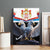 Serbia Silver Double-headed Eagle Canvas Wall Art LT9 - Wonder Print Shop