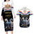 Serbia Silver Double-headed Eagle Couples Matching Long Sleeve Bodycon Dress and Hawaiian Shirt LT9 - Wonder Print Shop