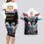 Serbia Silver Double-headed Eagle Couples Matching Long Sleeve Bodycon Dress and Hawaiian Shirt LT9 - Wonder Print Shop