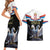 Serbia Silver Double-headed Eagle Couples Matching Short Sleeve Bodycon Dress and Hawaiian Shirt LT9 - Wonder Print Shop