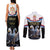 Serbia Silver Double-headed Eagle Couples Matching Tank Maxi Dress and Long Sleeve Button Shirt LT9 - Wonder Print Shop