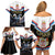 Serbia Silver Double-headed Eagle Family Matching Off Shoulder Short Dress and Hawaiian Shirt LT9 - Wonder Print Shop