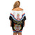 Serbia Silver Double-headed Eagle Family Matching Off Shoulder Short Dress and Hawaiian Shirt LT9 - Wonder Print Shop