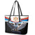 Serbia Silver Double-headed Eagle Leather Tote Bag - Wonder Print Shop