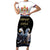 Serbia Silver Double-headed Eagle Short Sleeve Bodycon Dress - Wonder Print Shop