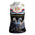 Serbia Silver Double-headed Eagle Women Sleeveless Polo Shirt - Wonder Print Shop